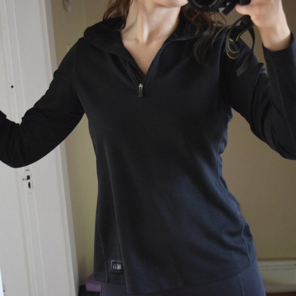 REI Quick Dry Long Sleeve Active Top With Zipper